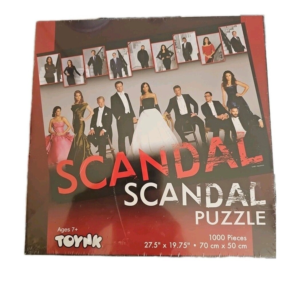 Toynk Scandal 1000-Piece Jigsaw Puzzle 27.5x19.75 Cardboard Interlocking NIB